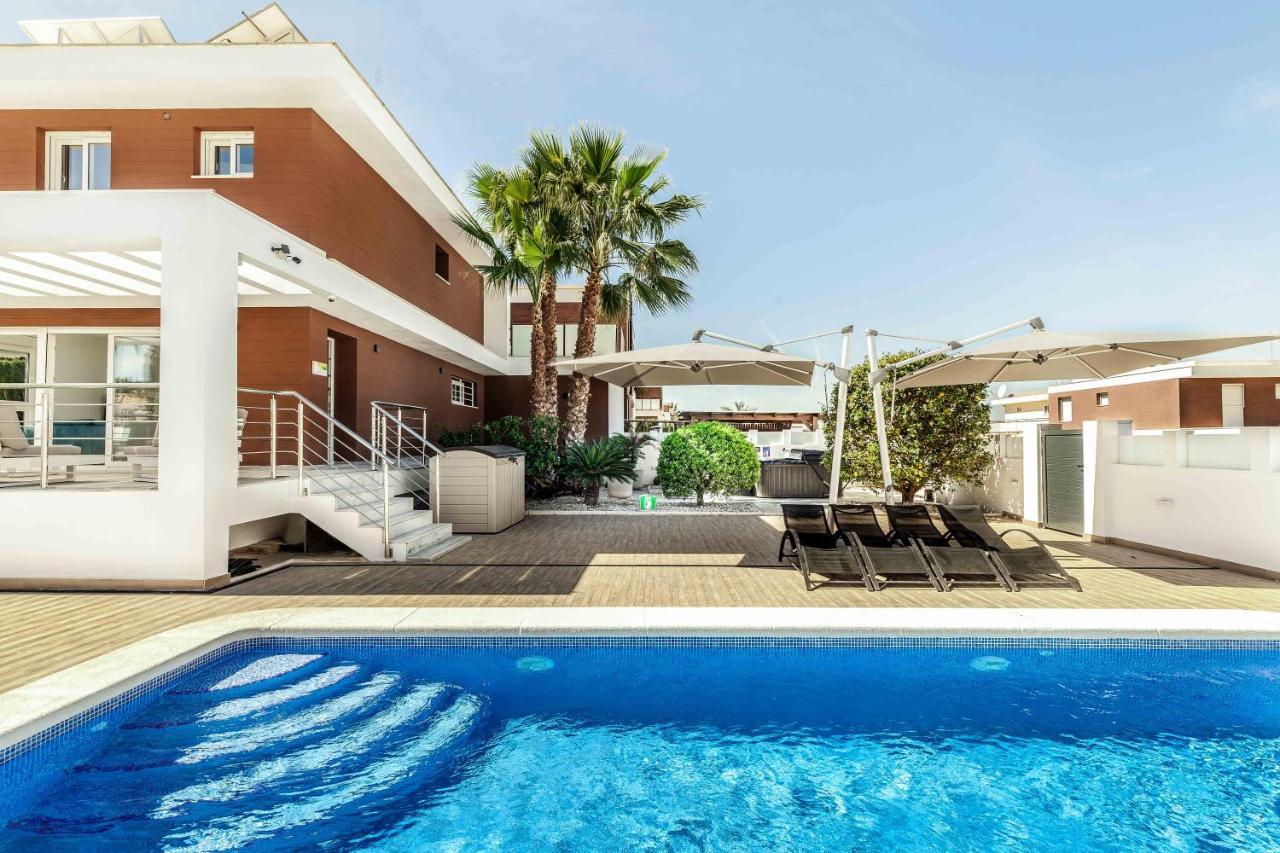 Casa Bos Orange Wellness Luxury Entire Villa Jacuzzi & Pool Gran Alacant Near Beach Puerto Marino Extérieur photo